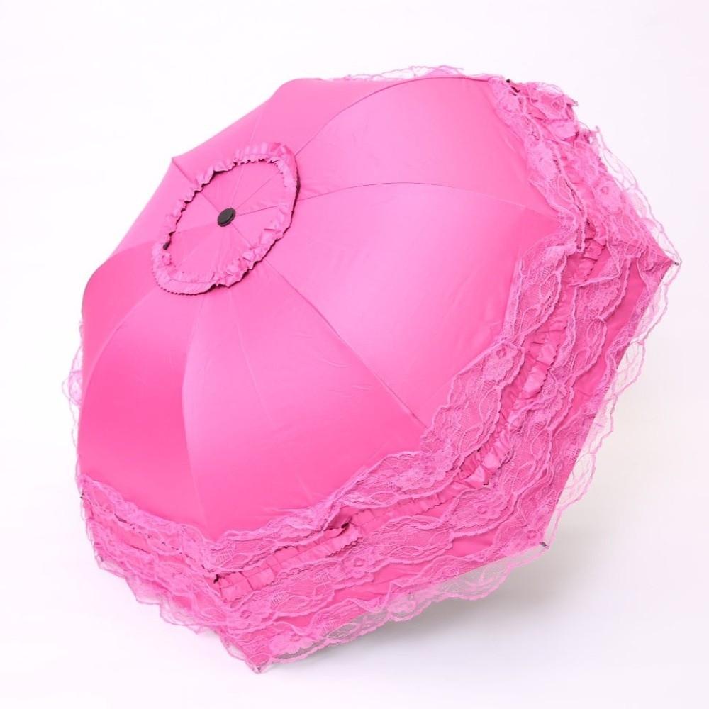 Lolita Lace Sun Umbrella Anti-UV Protection Princess Female Parasol Vintage Folding Umbrella