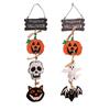 Happy Halloween Wooden Door Sign Halloween Doorplate Door Hanging Pendents  Party Decorations