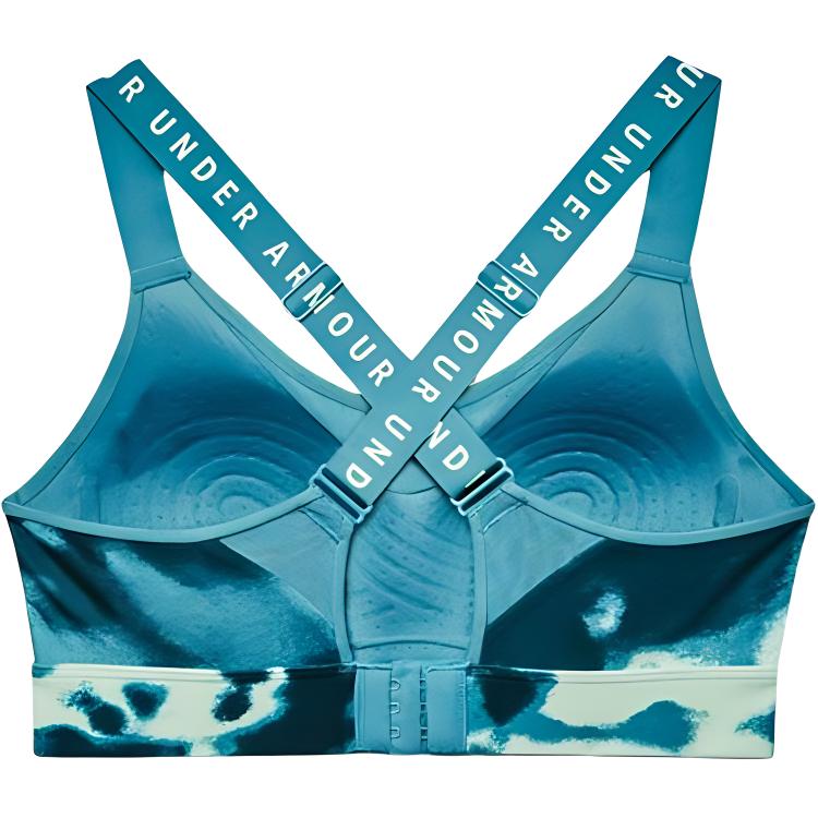 Under Armour Infinity High-Intensity Athletic Running Printed Sports Bra Женское нижнее белье Синий 1369026-335