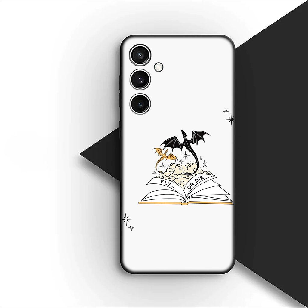 Чехол для телефона для Xiaomi Poco C75 C65 C71 C85 X7 X6 M7 F7 F8 Ultra F6 Pro Мягкий силиконовый чехол Книги Четвертые Крылья
