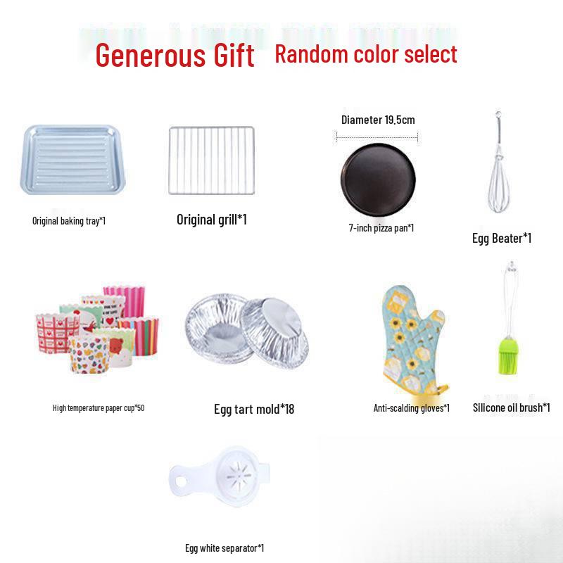 Compact Multifunctional Microwave & Electric Oven for Baking, Steaming, and Breakfast Prep