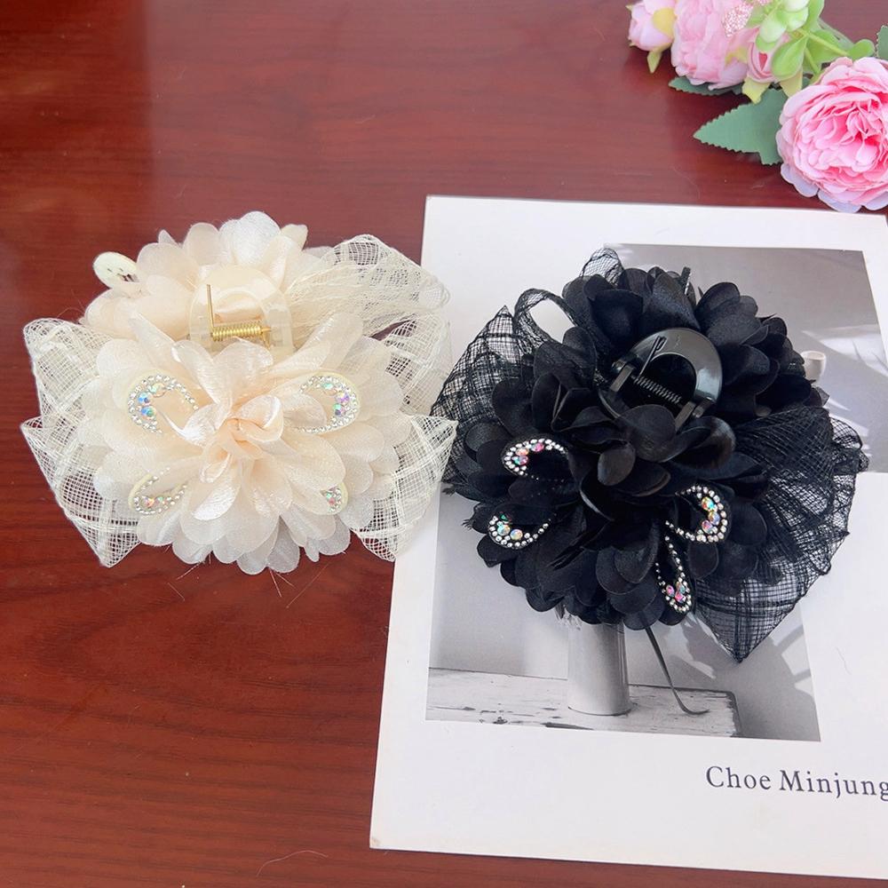 Заколка для волос с кисточкой, заколка для волос в виде цветка акулы, элегантные заколки для волос в виде краба для женщин, сладкая мода