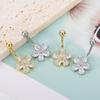 Stainless Steel Belly Button Rings Simple Body Piercing Jewelry Beach Navel Ring  For Women
