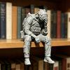 3D-печатная фигурка солдата jijijing, Сидящая тактическая статуэтка, Забавная уставшая скульптура для декора стола, полки, края