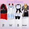 Косплей костюм Руби Роуз и Вайс Шни из RWBY из полиэстера для косплея аниме