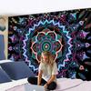 Большой настенный гобелен, большая мандала, полиэстер, гобелены в стиле хиппи, богемный гобелен, коврик для йоги, ковер, украшение для общежития колледжа