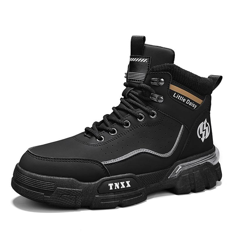 Инструментальная локомотивная обувь мужские повседневные ботинки мартин с высоким верхом мужская обувь осень и зима британский стиль мужская трендовая обувь 2024 новое