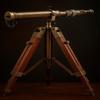 Морской латунный телескоп с деревянной треногой-подставкой, Домашний декор