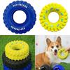 With Rope Dog Teething Toys Interactive Rubber Dog Tire Toy Durable Dog Tire Chewing Toy  Home