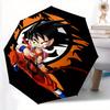 Зонт-трость с рисунком Goku, автоматическое открытие, компактный складной дизайн, прочная ткань, для повседневного использования, на дни рождения, Рождество s a0820081