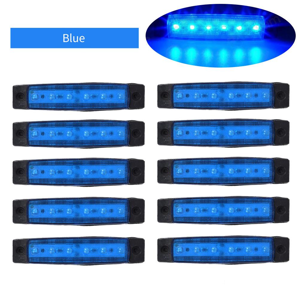 10 шт., боковые габаритные индикаторы для грузовика, прицепа, автомобильный сигнал, задний предупредительный задний фонарь, светодиодный 12 В 24 В, сигнальная лампа