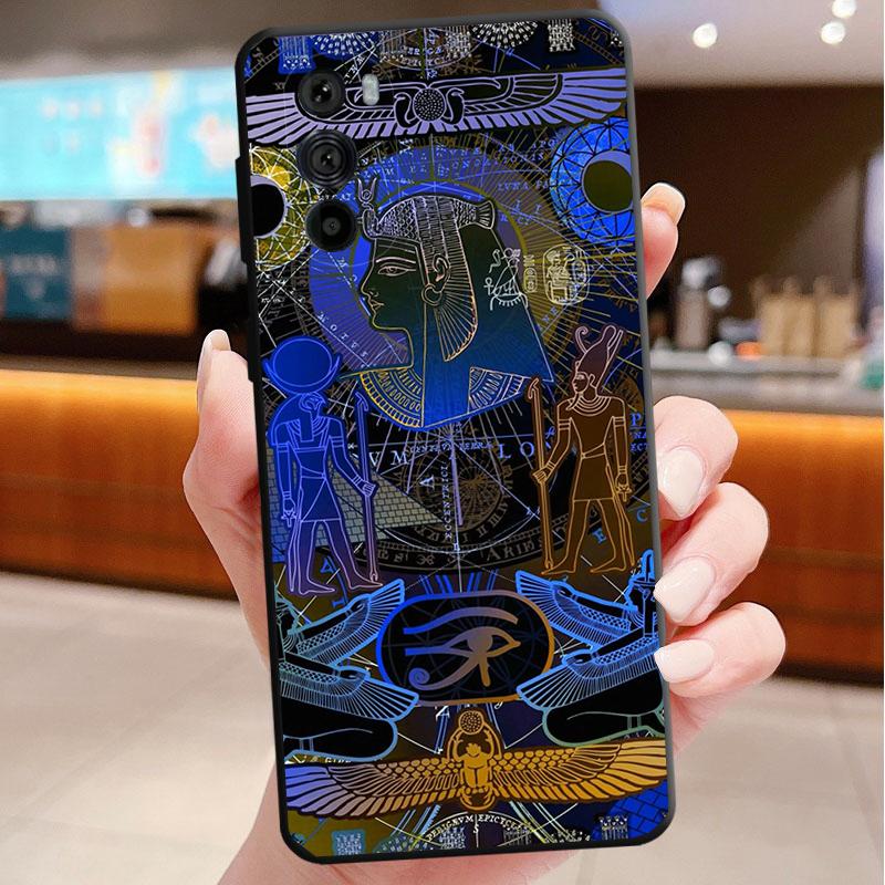 Чехол для телефона Motorola Edge 60 50 40 Pro 60 50 40 30 Ultra Neo Fusion Moto G Stylus G Египетский Фараон Кошка Анубис
