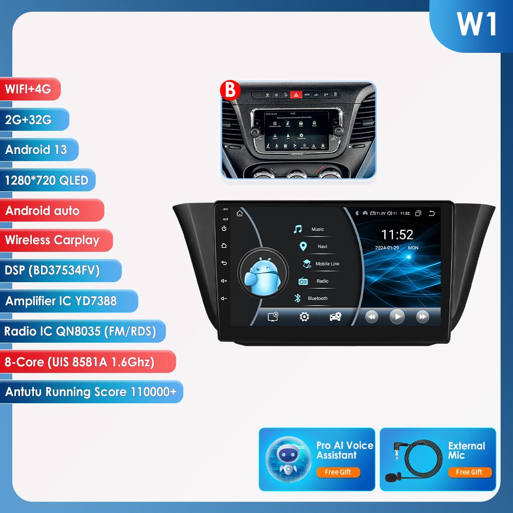 Hizpo 4G 9'' AI интеллектуальная система беспроводной CarPlay Android авто радио для Iveco Daily 2013-2021 автомобильный мультимедиа GPS 2din интеллектуальный экран DVR Cam