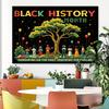 1 Black History Month Celebration Banner - Vibrant Home Decor with 'Lunar Balloon' Design