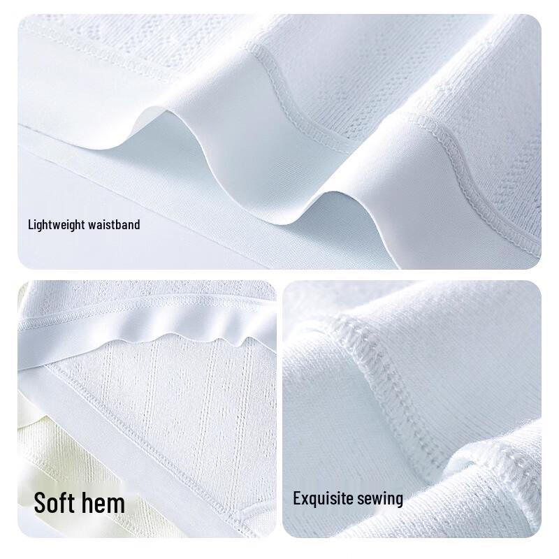 Женские трусы Urban Beauty класса А из чистого хлопка с антибактериальной ластовицей, со средней посадкой, 4 шт.