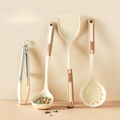 Силиконовая лопатка, антипригарная сковорода, специальная, устойчивая к высоким температурам, бытовая кухонная ложка, пищевая кухонная утварь