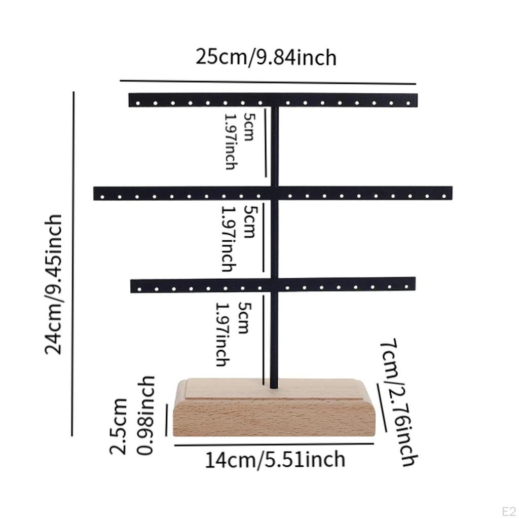 Серьги-органайзеры, подвесные держатели, подарок для мамы, 3 яруса, серьги-гвоздики, ювелирные изделия, дисплей