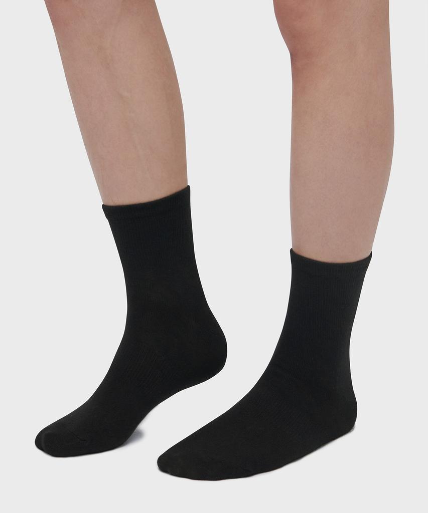 MUSINSA STANDARD Lightweight Middle Socks 10-Pack [White/Black]