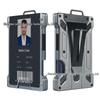 Кошелек-держатель для RFID-карт из алюминиевого сплава с прозрачным слотом для рабочего удостоверения