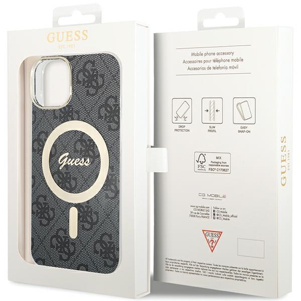 Guess Guhmp15Mh4Stk Iphone 15 Plus/ 14 Plus 6.7 Czarny/Black Hardcase 4G Magsafe