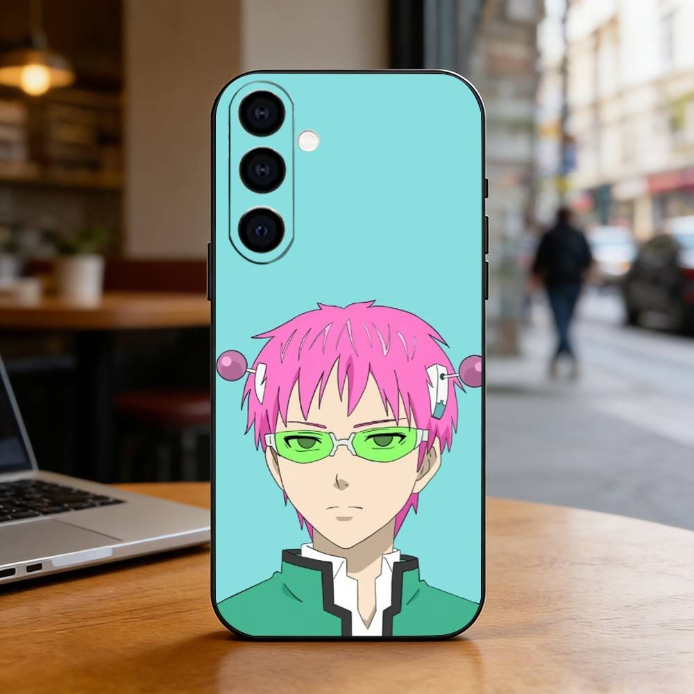 Kusuo Saiki Phone Case For Samsung Galaxy A73,A72,A71,A70,A53,A52,A51,Soft Silicone Black Cover