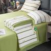 Summer Thin Quilt Bed Sheet Pillowcase 4pcs Bedding Set Home Textiles Soft Double Blanket Print Air-conditioning Quilt Washable