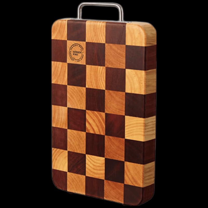 COOKER KING Wenge & Rubberwood Chessboard Cutting Board