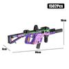 MOC Военный MP5 KSV M4A1 ARP-9 Модель Автомата Строительные Блоки DIY Оружие Микро Кирпичи Игрушка Ребенок Мальчик Рождественский Подарок