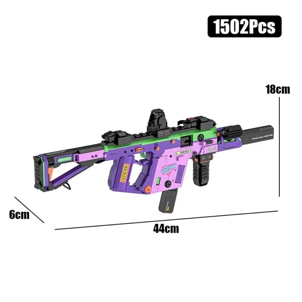 MOC Военный MP5 KSV M4A1 ARP-9 Модель Автомата Строительные Блоки DIY Оружие Микро Кирпичи Игрушка Ребенок Мальчик Рождественский Подарок