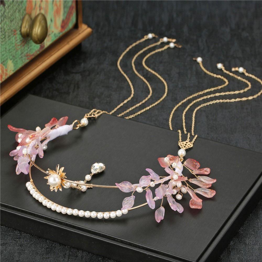 Косплей Реквизит Принцесса Длинная Кисточка Свадебный Головной Убор Женский Головной Убор Ханфу Повязка на Голову Аксессуары для Волос