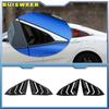 For Honda Civic 10th Sedan 2016-2020 2025 Car Triangle Rear Side Window Trim Vent ABS Air Flow Shutter Accessories