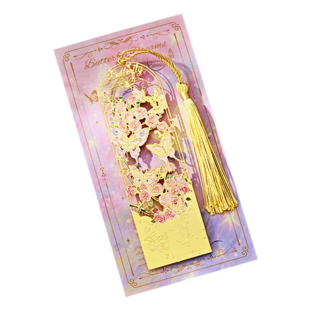 with Tassel Metal Hollow Bookmark Exquisite Reading Stationery  Book Lovers
