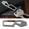 Multipurpose Carabiner Key Clip Key Holder for Camping Hiking Titanium Alloy Keychain Multifunctional Buckle Keychain