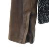 GAP Tweed switching sheepskin leather Riders jacket XXS Brown etc EDITION Women Used