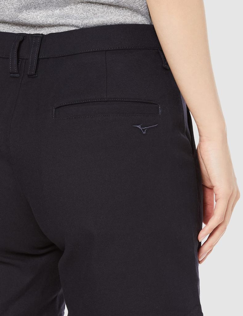 Mizuno Женские шорты Saxony Stretch Deep размера L, материал, похожий на шерсть, темно-синий, (E2MF1704)