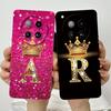 Чехол для телефона с буквой-короной для пары для Infinix Zero 40 4G 5G Infinix Zero40 X6860 X6861 Мягкий силиконовый ТПУ Защитный чехол для объектива