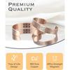 Pure Copper Cuff Bracelet 18Pcs 3500 Gauss Strong Magnetic Therapy Open Bracelet