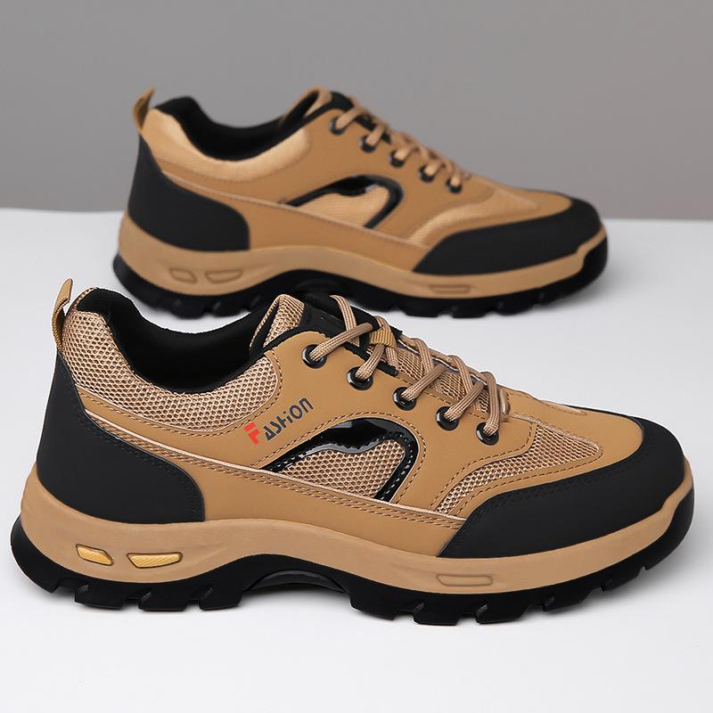 2025 походные ботинки новые легкие дезодорирующие походные ботинки водонепроницаемые и износостойкие альпинистские ботинки мужские нескользящие и противоударные уличные ботинки