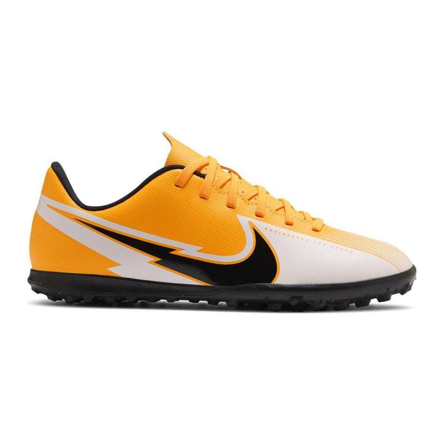 Nike Mercurial Vapor 13 Assassin 13 Club TF Low top Kids' Soccer Shoes Yellow Black Kids' AT8177-801