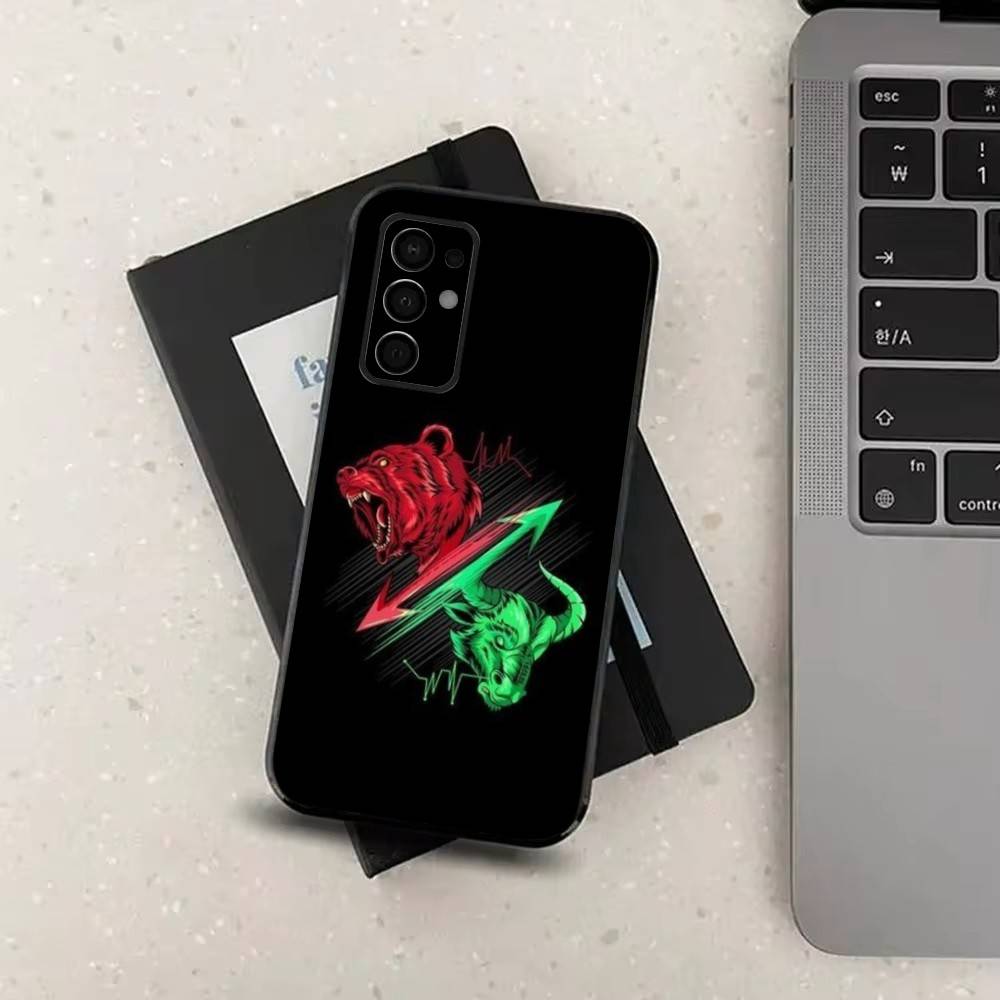 Торговля intraday Трейдер Трейдер Чехол для Samsung Galaxy A73,52,71,53,32,72,41,J7,22,Note,31,8,9,Мягкий Черный Силиконовый Чехол