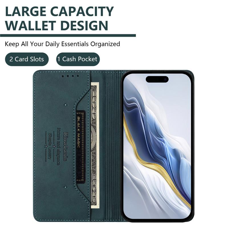 Кожаный Ретро Противоугонный Кошелек Чехол-книжка Для Honor Magic 8 Lite Magic8 Pro 5G BKQ-AN10 Чехол Чехол для телефона Магнитная застежка Слот для карт