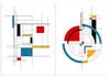 Set of Two Posters Geometry Mondrian