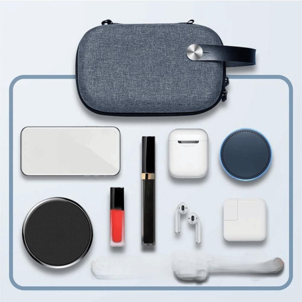 Lightweight Travel Organizer Bag Multiple Compartments Data Cable Organizer Office