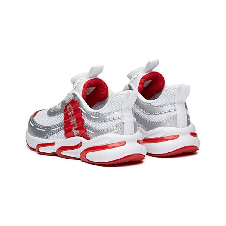 Anta Kids Mesh Low-Top Running Shoes Kids Sneakers Silver Red 332139908A-2