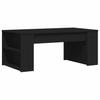 Coffee Table Black 102x55x42 cm Wood Based Panel