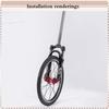 BUCKLOS Folding Bike Fork Oil Suspension 20 Inch Bicycle Fork 9*100mm Quick Release MTB BMX Forks 20in Bicycle Front Forks