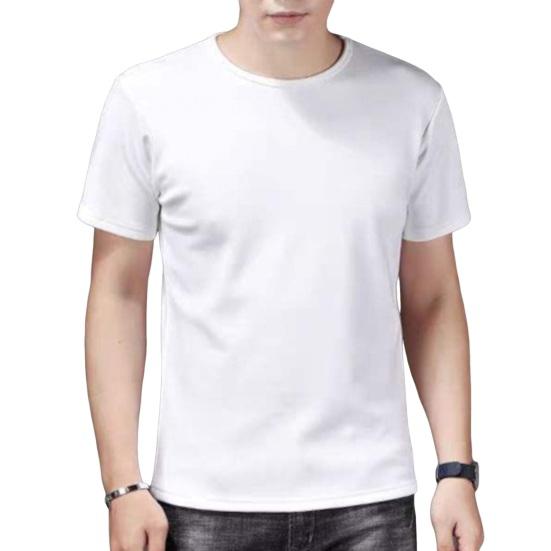 Летняя мужская футболка больших размеров, однотонная, с круглым вырезом, с короткими рукавами, средней длины, с хорошей воздухопроницаемостью, пуловер, топ