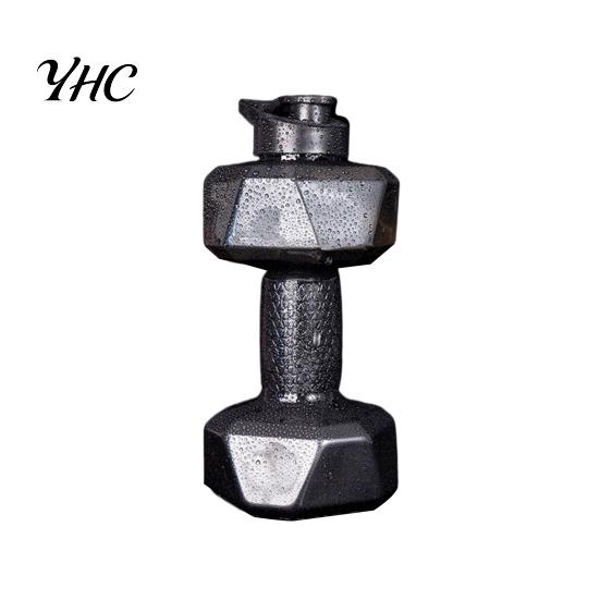 Portable Water Bottle 500/1500/2200/2600ML Dumbbell Sports Clear Arm Strength Kettle Training Workout Drinking Cup Home Gym Fitness Equipment