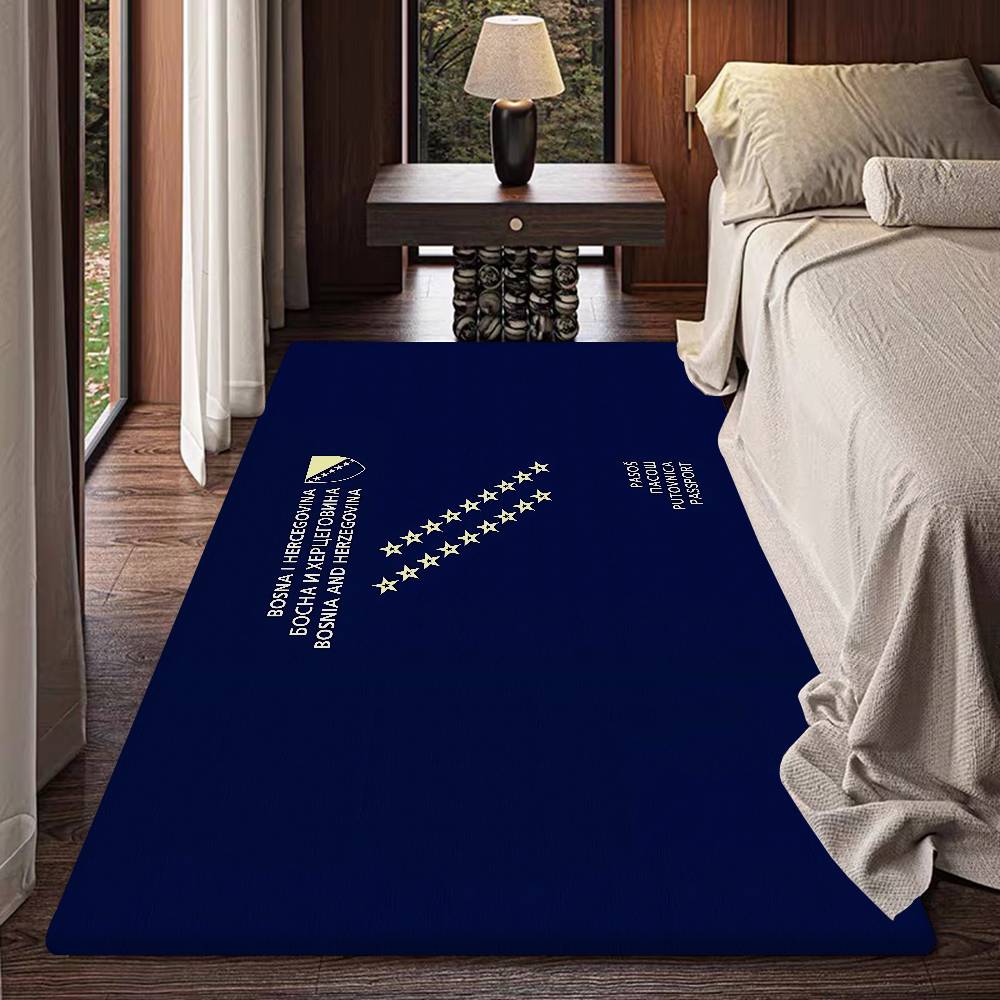 Bosnia And Herzegovina Passport Kitchen Mat Kids Room Bedroom Decoration Balcony Anti-Slip Doormat Living Room Alfombra