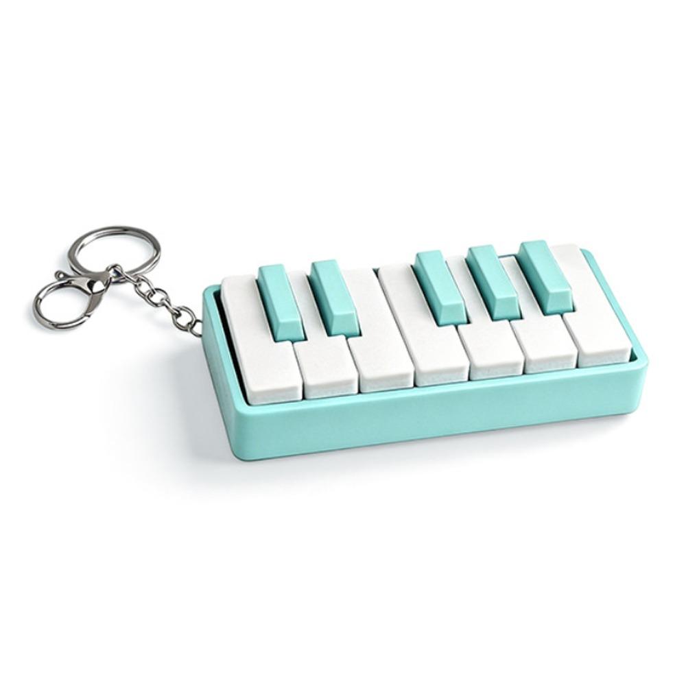 Mechanical Touch Fidget Piano Charm Keyring Novelty Piano Key Fidget Figurine Car Key